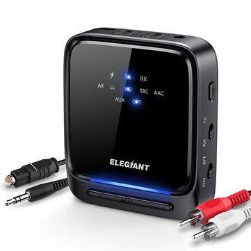 ELEGIANT BTI-066 2-in-1 Bluetooth 5.0 Transmitter Receiver, Dual
