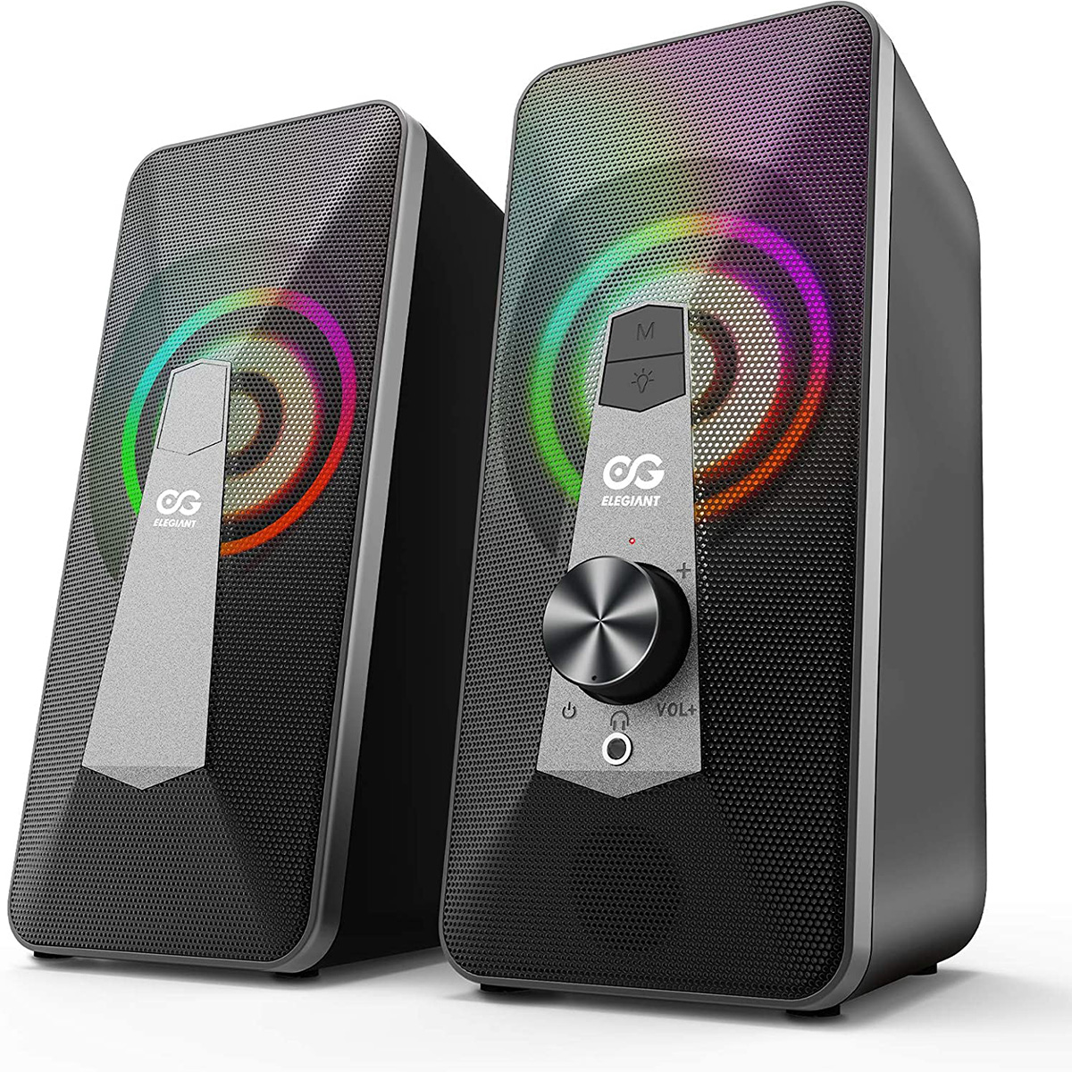 ELEGIANT SR300 PLUS 2.0 Channel USB-Powered PC Speakers with 10W Stereo  Sound Bo