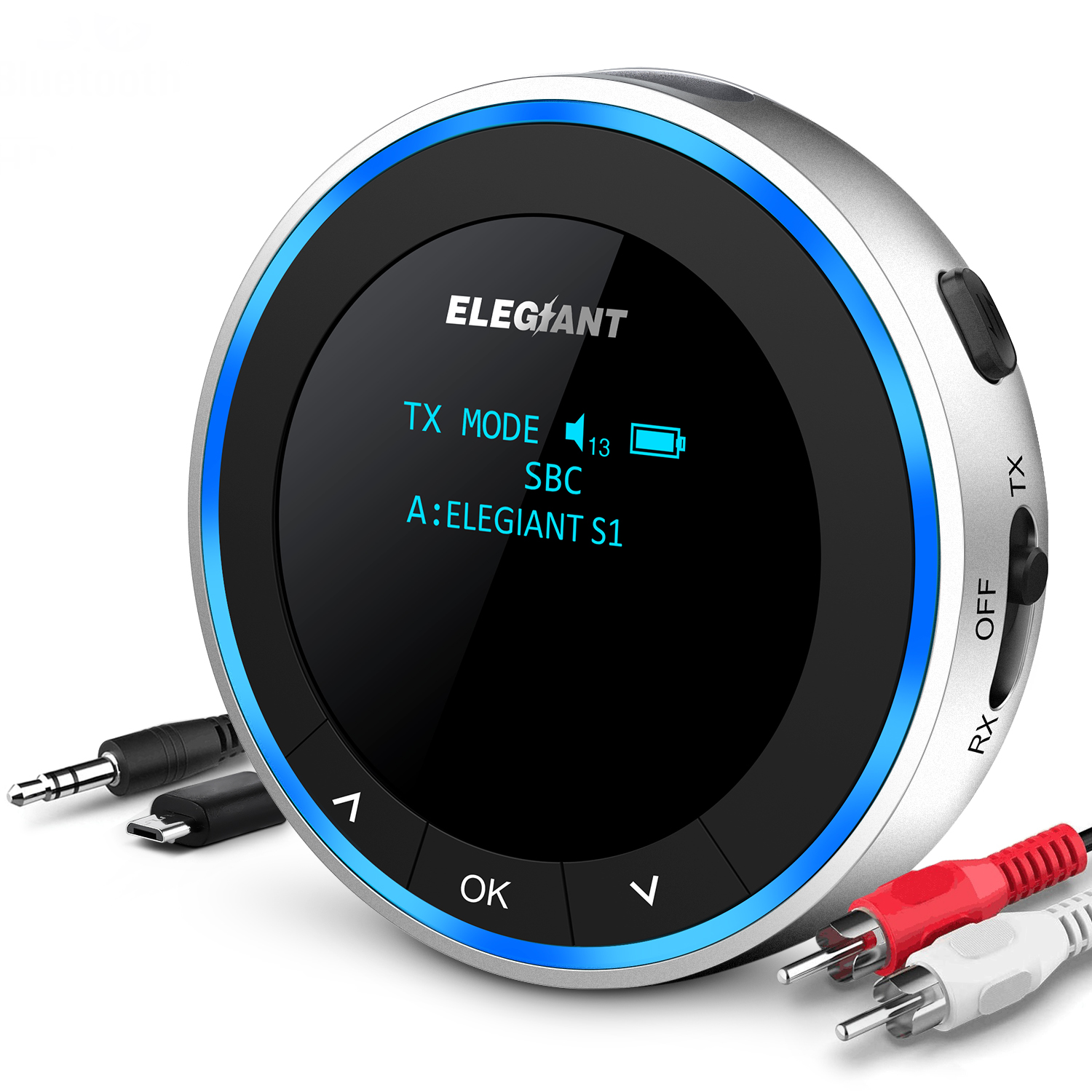 ELEGIANT BTI-077 2-in-1 Bluetooth 5.1 Transmitter Receiver aptX